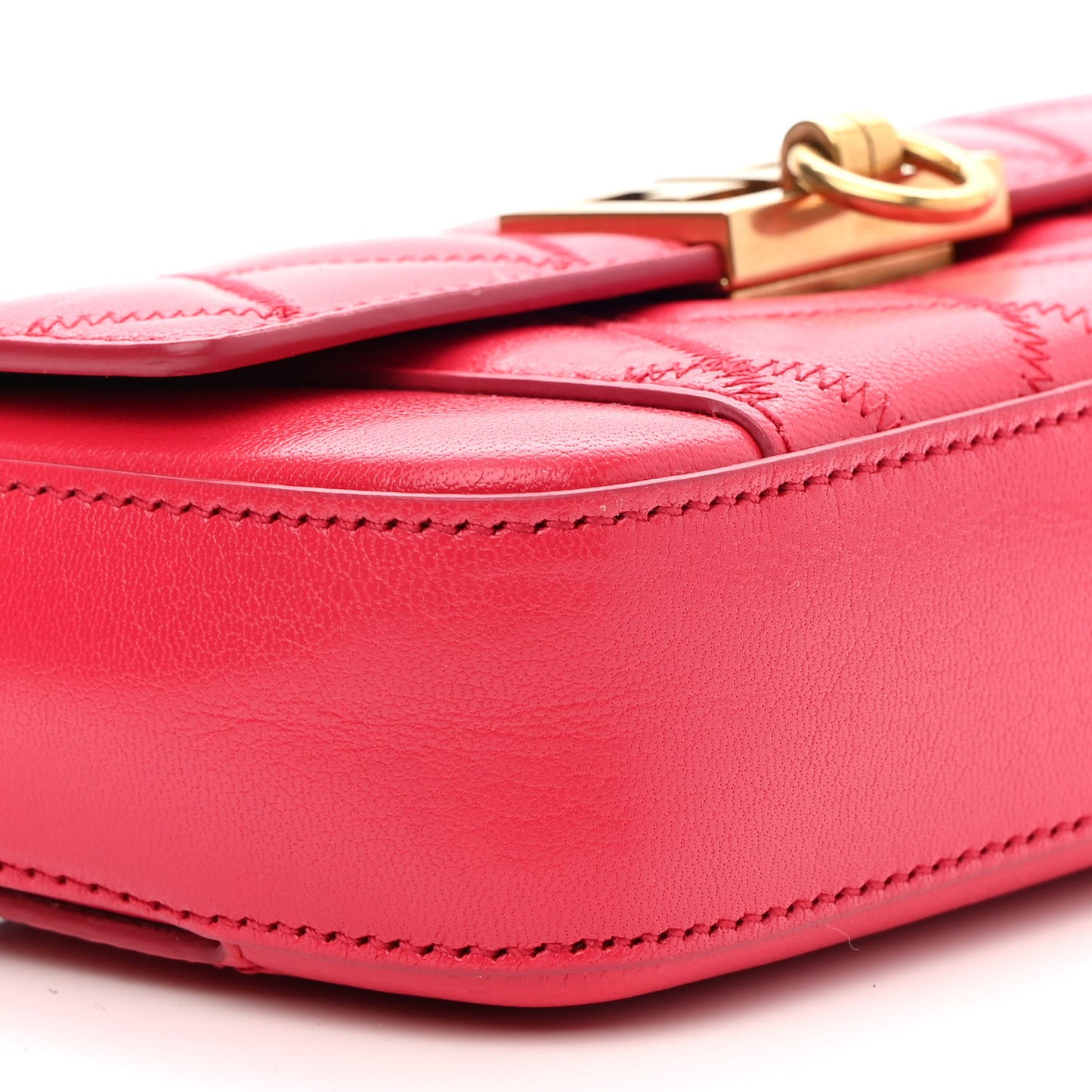 Goatskin Quilted GV3 Mini Pocket Convertible Bag Fuchsia