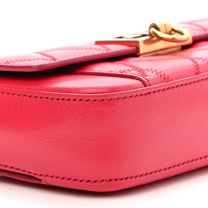 Givenchy Goatskin Quilted GV3 Mini Pocket Convertible Bag Fuchsia 7 of 8