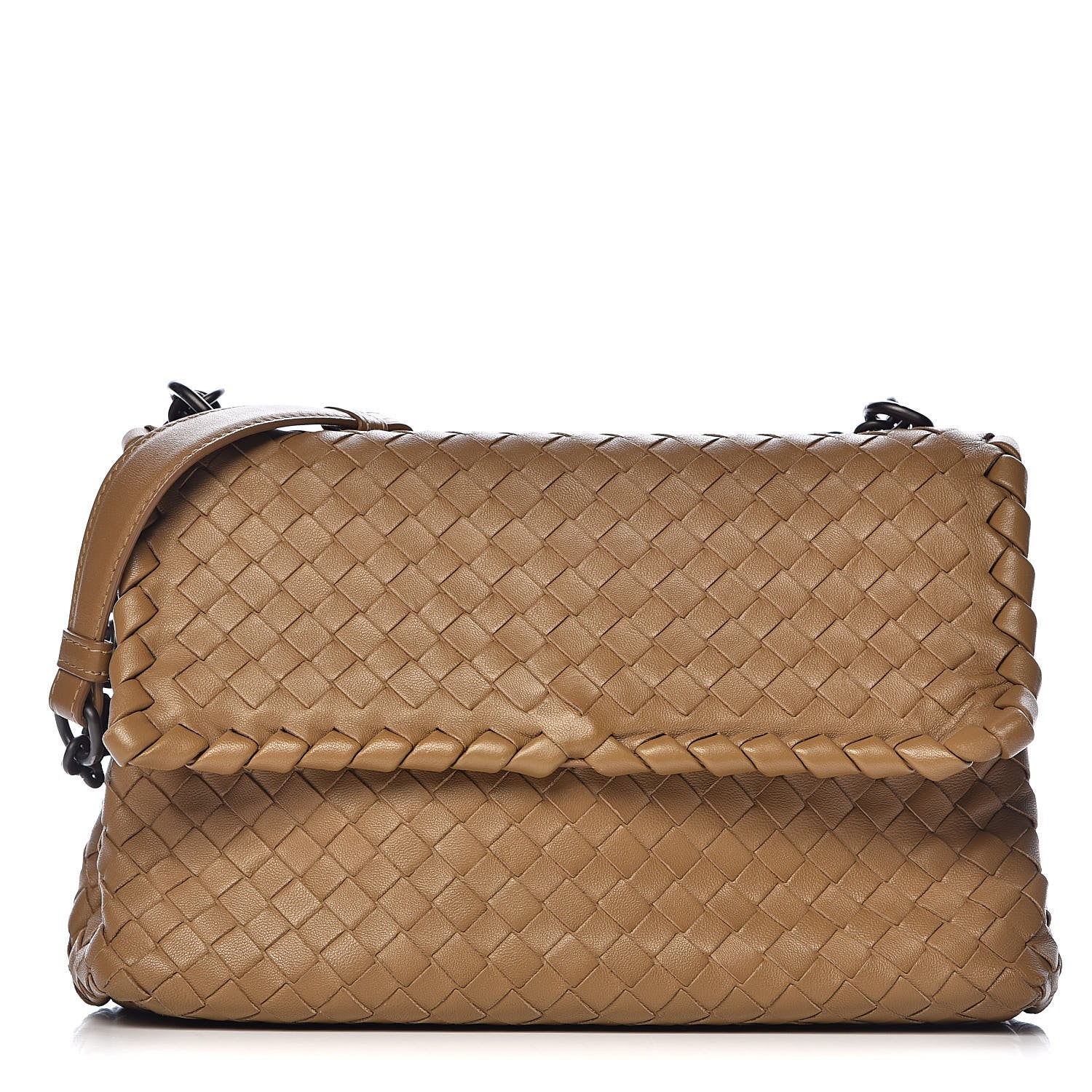 Bottega Veneta Nappa Intrecciato Small Olimpia Shoulder Bag Camel 3 of 13