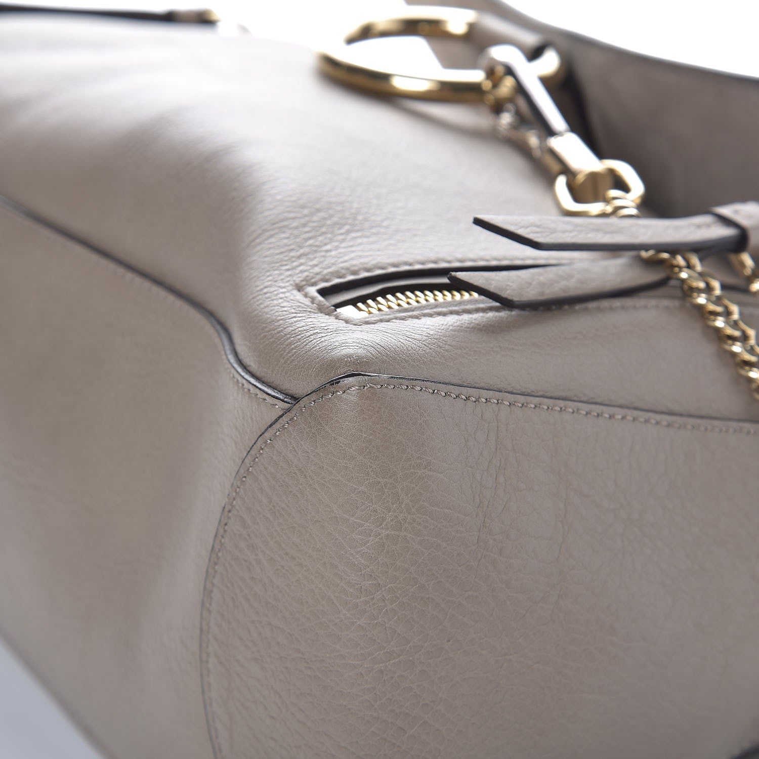 Chloe Calfskin Medium Faye Day Shoulder Bag Motty Grey 10 of 11