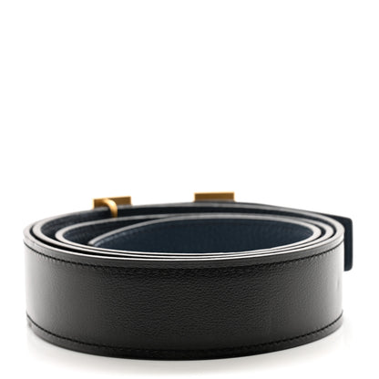 Hermes Box Togo 32mm H Belt 90 36 Black Bleu de Prusse 2 of 7