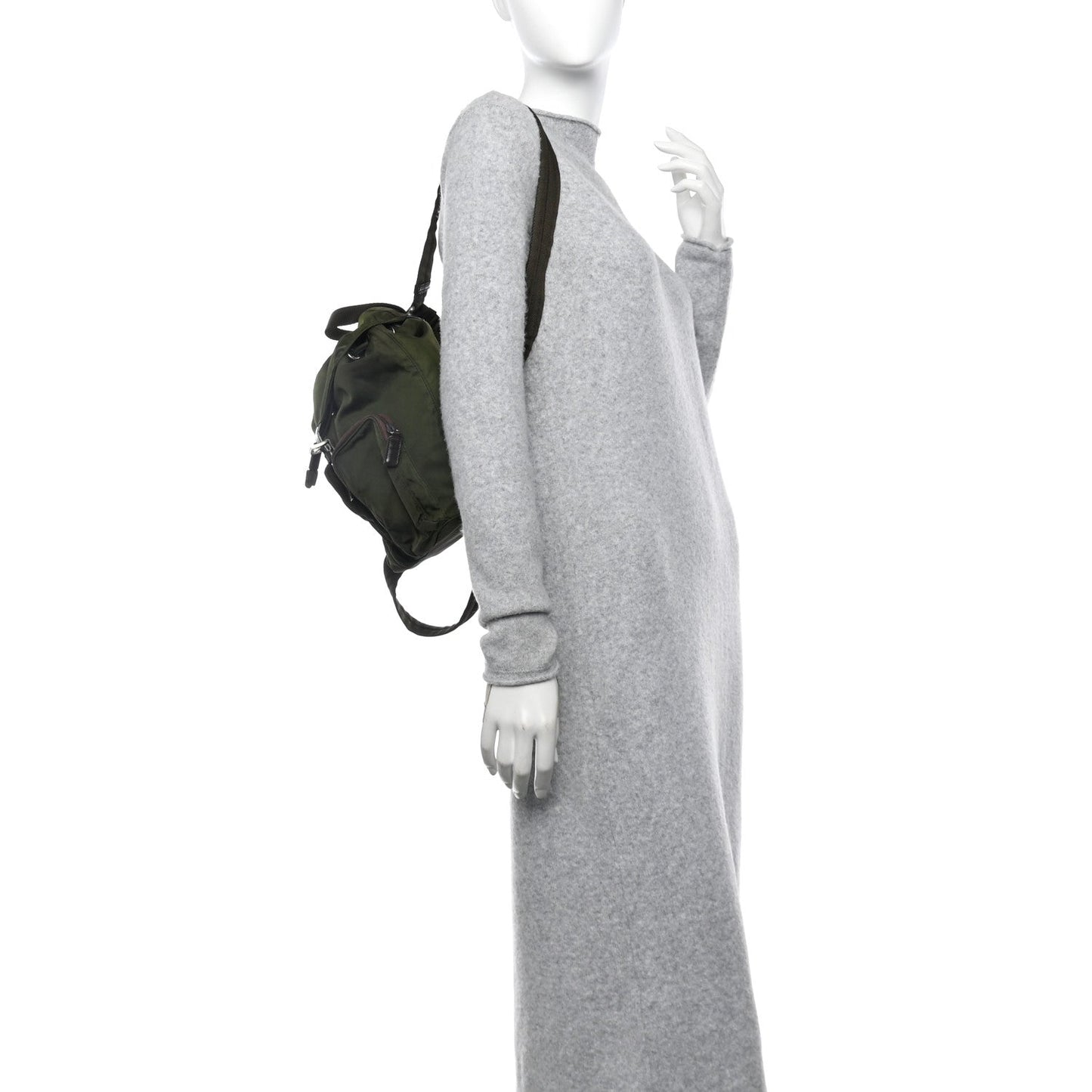 Nylon Vela Small Backpack Militare