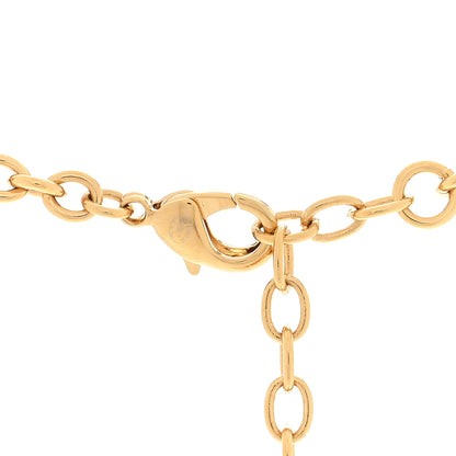 Chanel Enamel Coco Heart CC Star Necklace Gold Black 4 of 4