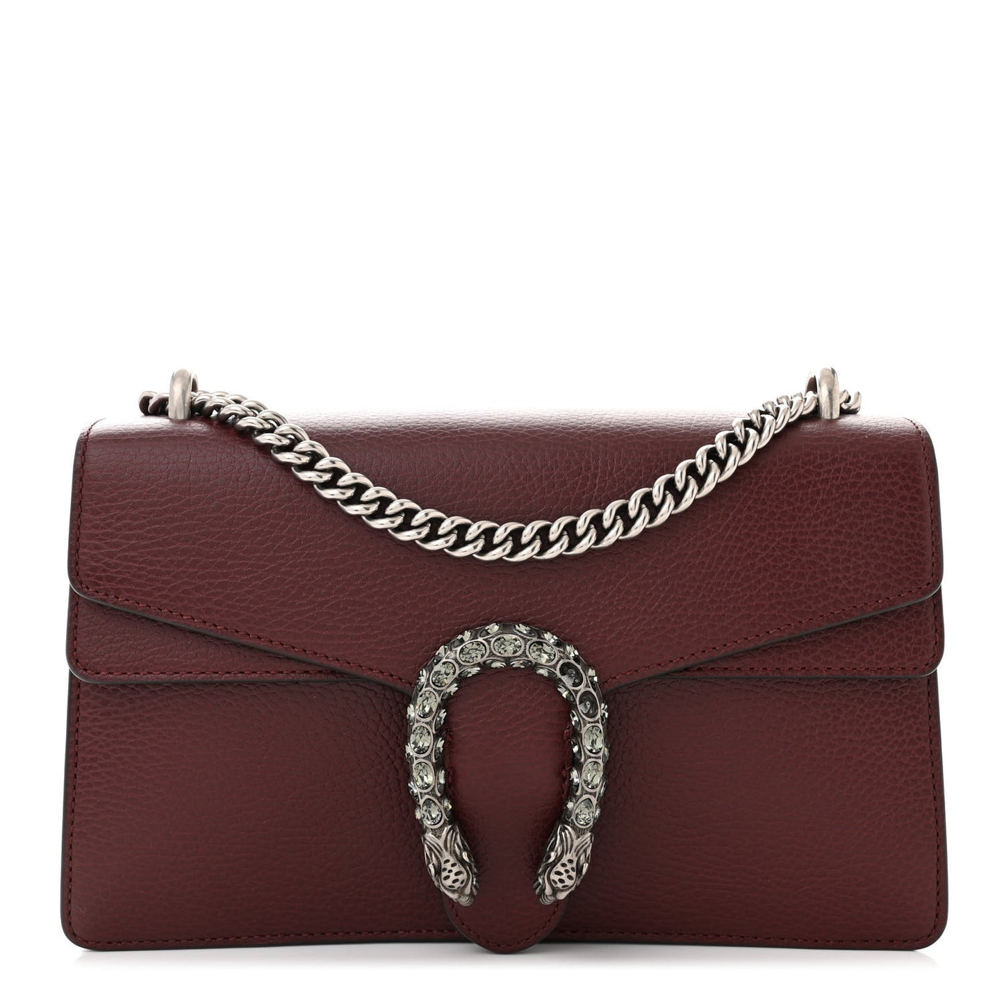 Dollar Calfskin Crystal Small Dionysus Shoulder Bag Vintage Bordeaux