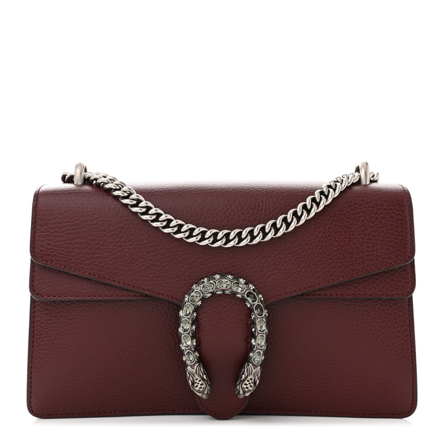 Gucci Dollar Calfskin Crystal Small Dionysus Shoulder Bag Vintage Bordeaux 1 of 12