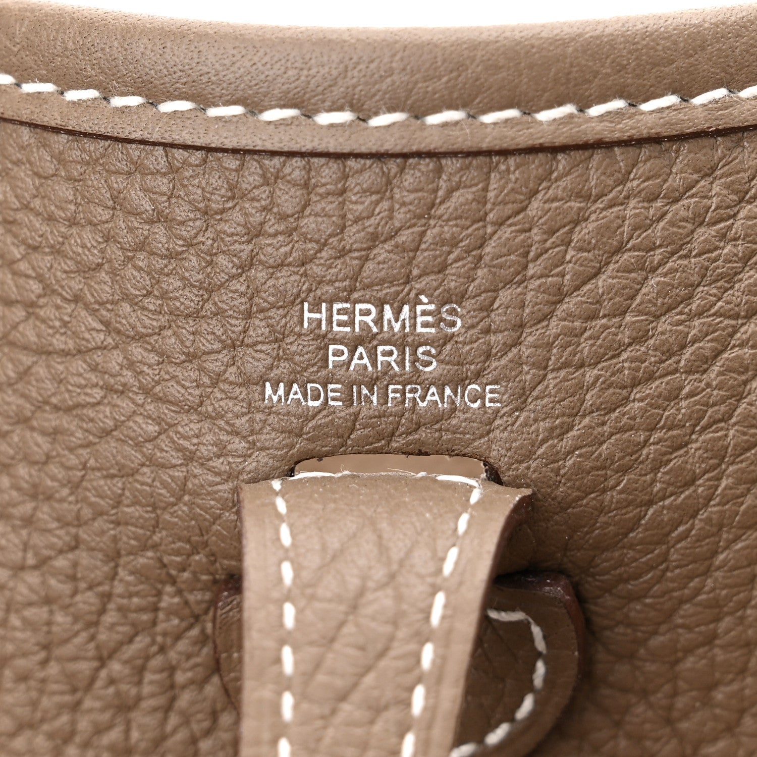 Hermes Taurillon Clemence Amazone Evelyne TPM Etoupe Bleu Indigo 6 of 10
