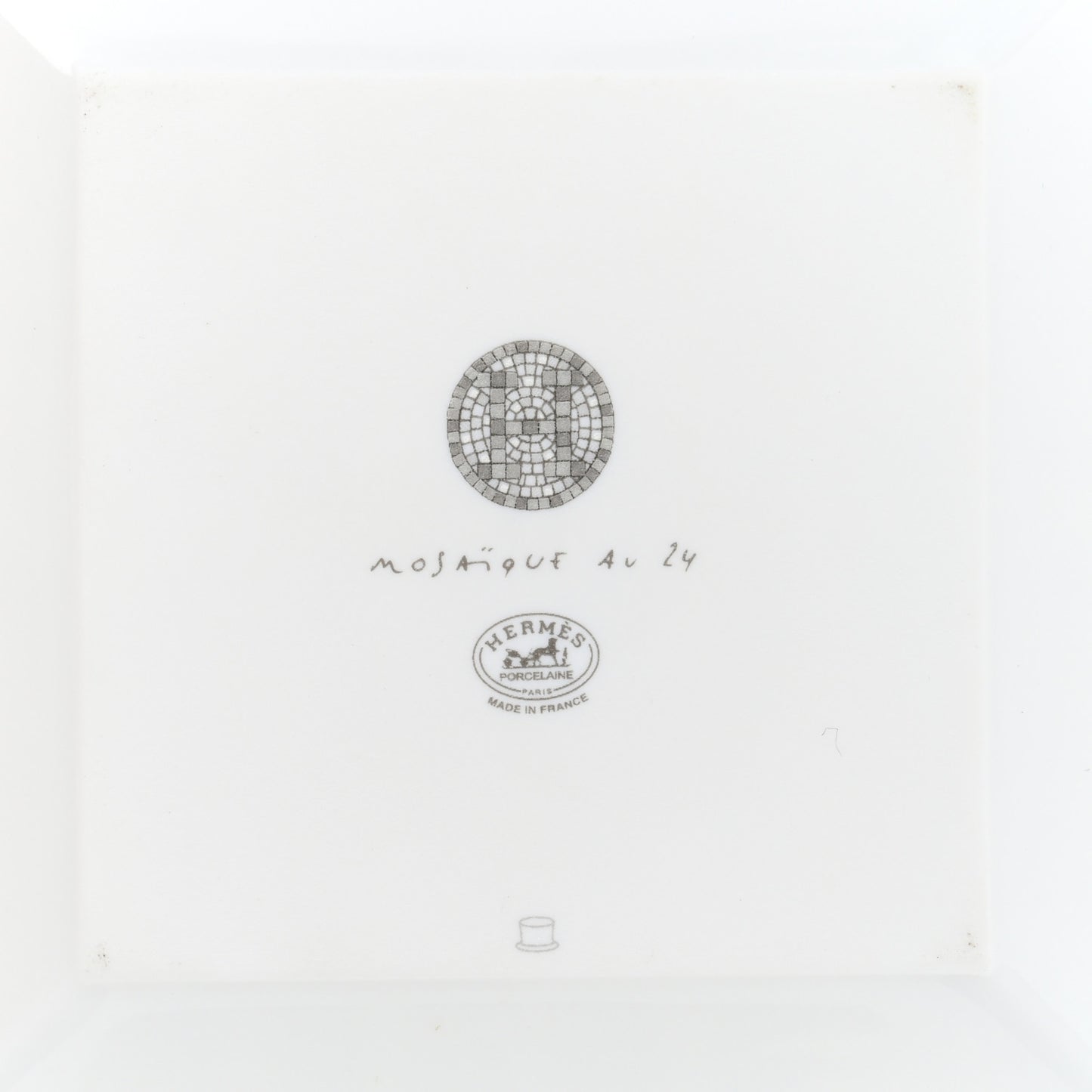 Porcelain Mosaique Au 24 Platine Square Plate N°2