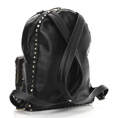 Valentino Garavani Vitello Medium Rockstud Backpack Black 3 of 11