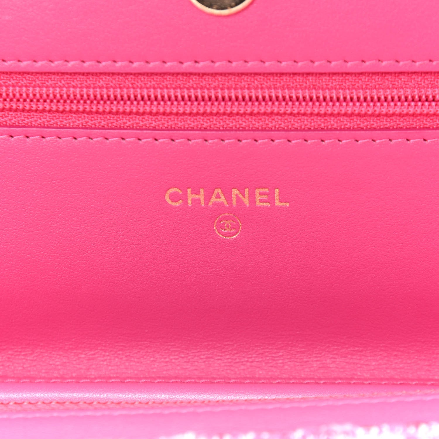 Chanel Tweed Quilted Wallet On Chain WOC Pink Blue White 6 of 12