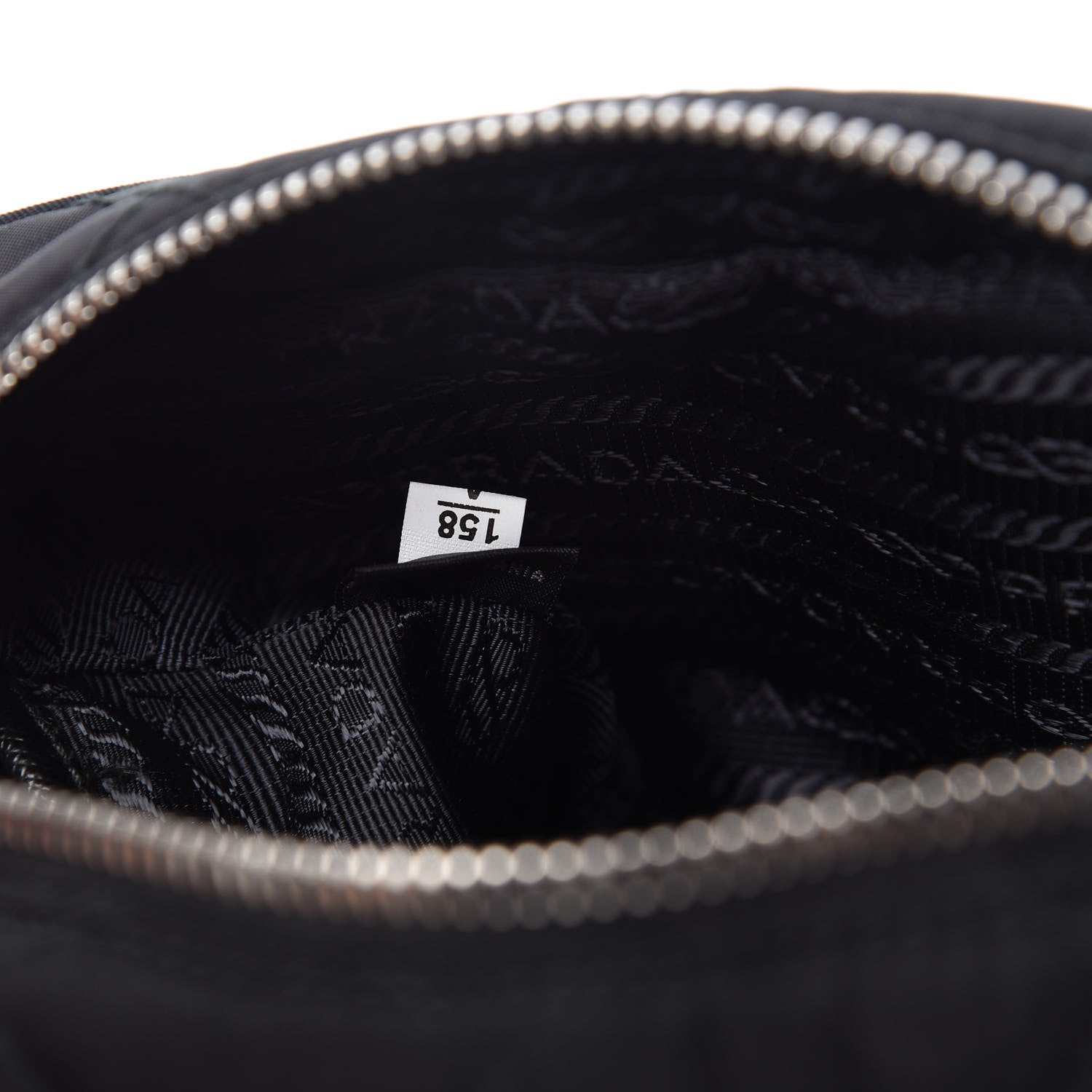 Prada Nylon Tessuto Impuntu Quilted Chain Crossbody Black 9 of 10