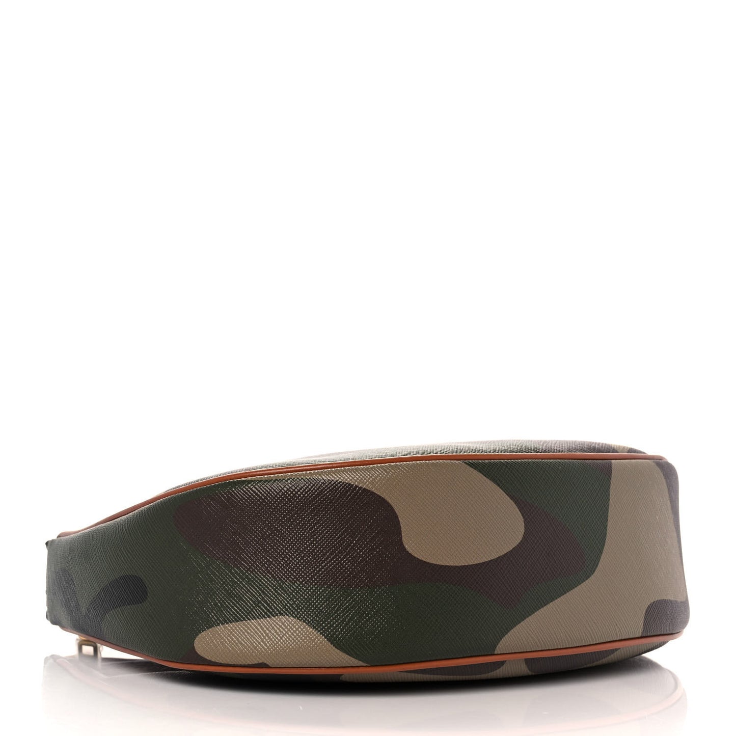 Canvas Calfskin Camouflage Ava Logo Triomphe Shoulder Bag Khaki