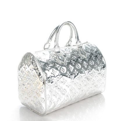 Louis Vuitton Monogram Miroir Speedy 30 Silver 3 of 7