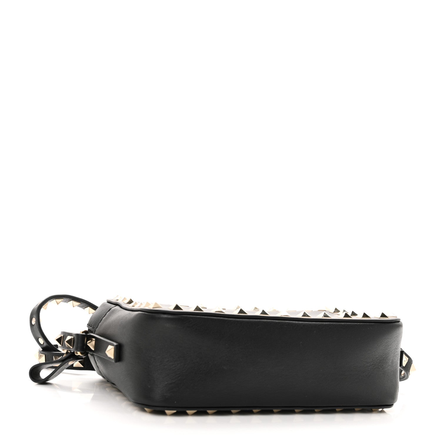 Valentino Garavani Calfskin Rockstud Camera Crossbody Bag Black 4 of 9