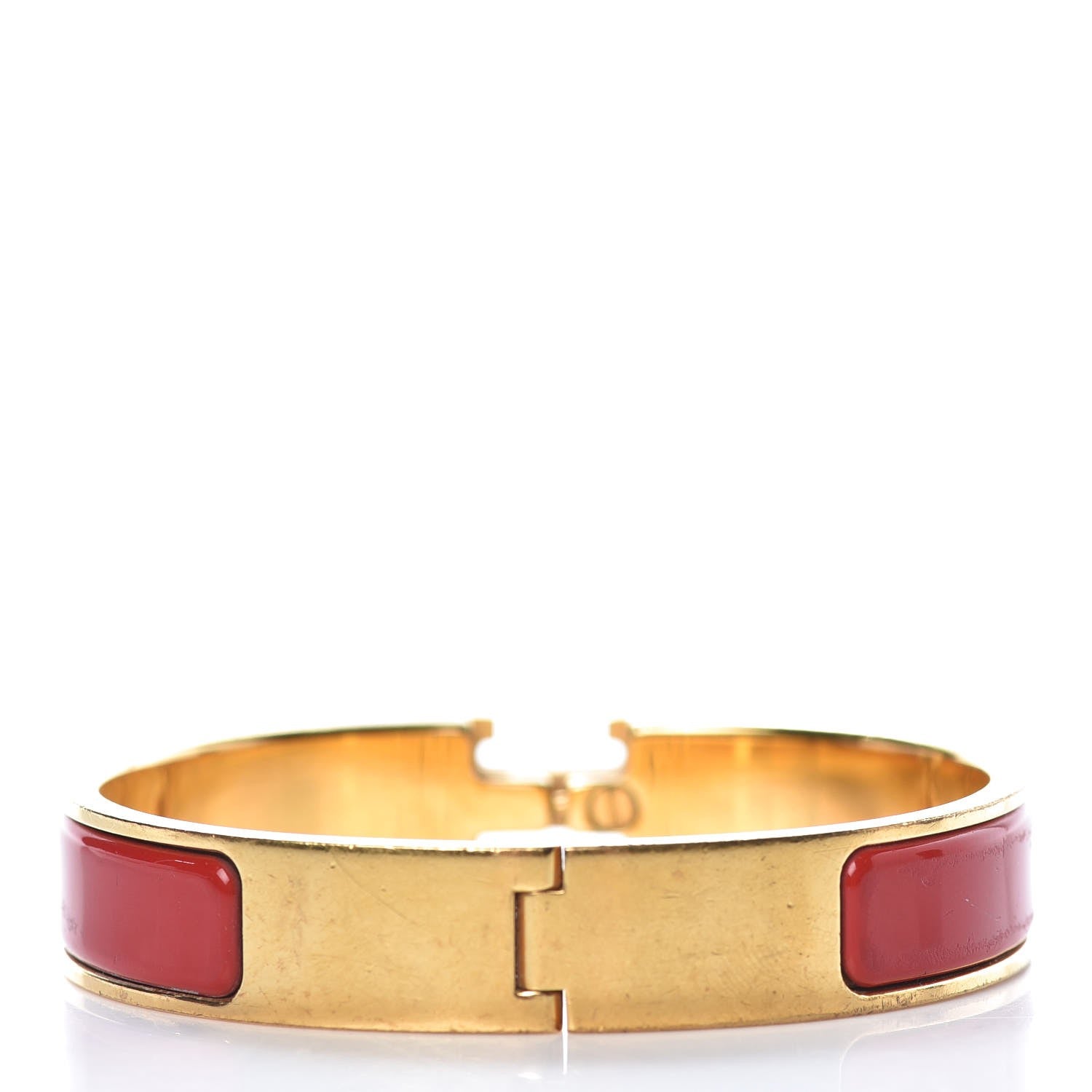 Hermes Enamel Narrow Clic Clac H Bracelet PM Red 3 of 5