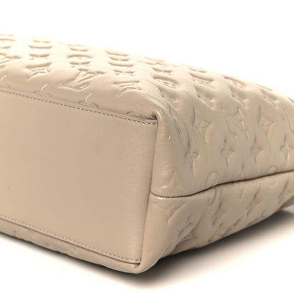 Louis Vuitton Lambskin Embossed Monogram Coussin Hobo MM Galet 14 of 14