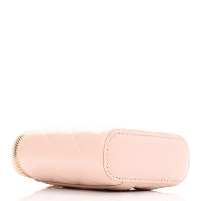 Chanel Caviar Quilted Small Vertical Coco Beauty Vanity Case With Chain Light Pink 3 of 9