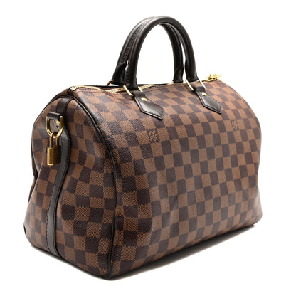 Louis Vuitton Damier Ebene Speedy Bandouliere 30 3 of 9