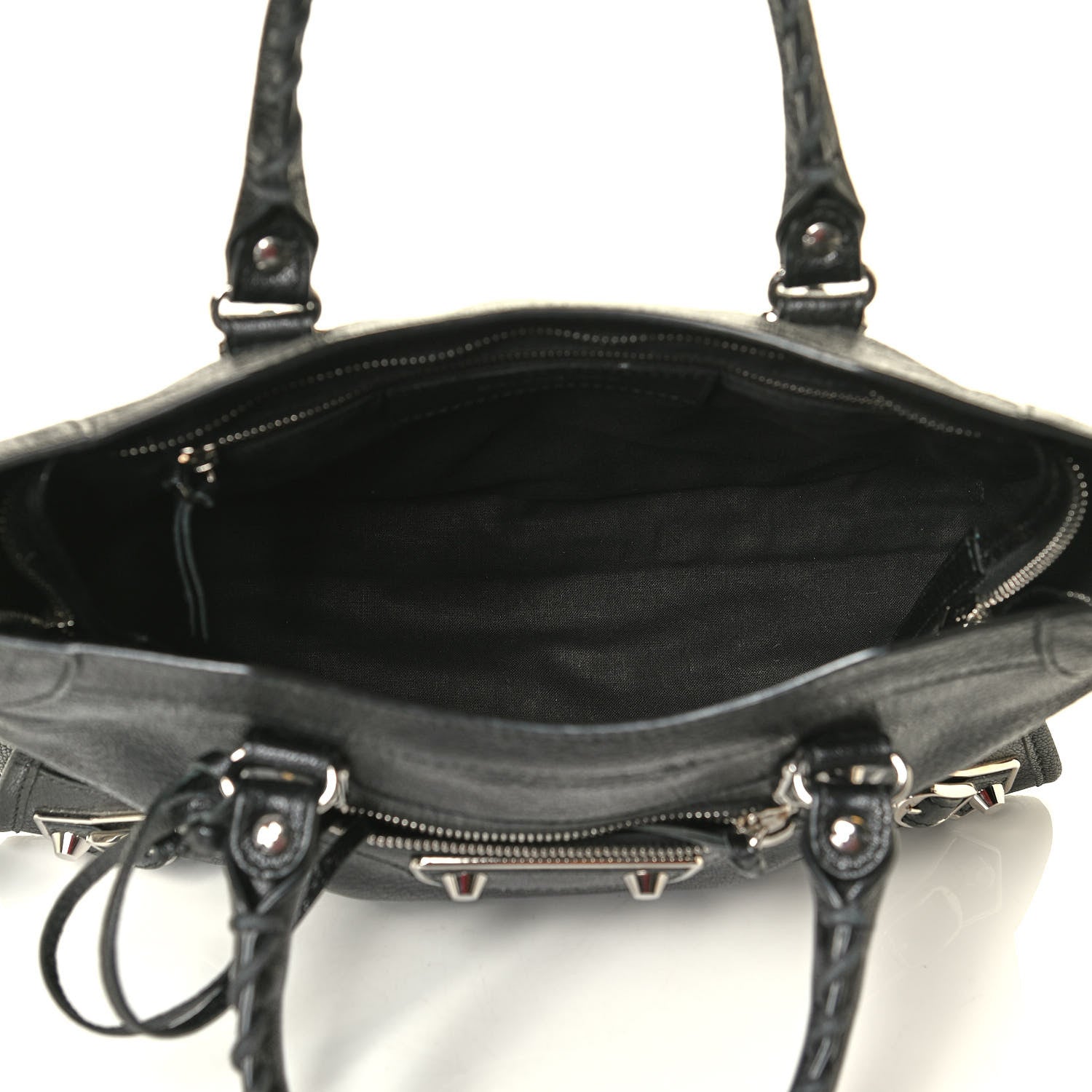 Balenciaga Chevre Silver Metallic Edge Hardware S City Black 4 of 6