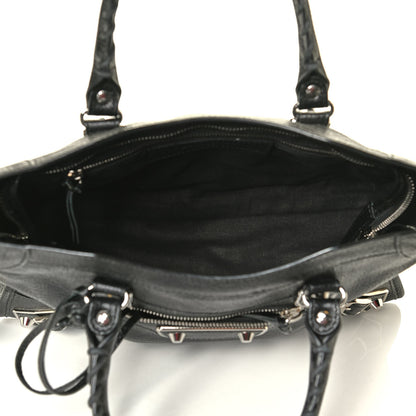 Balenciaga Chevre Silver Metallic Edge Hardware S City Black 4 of 6
