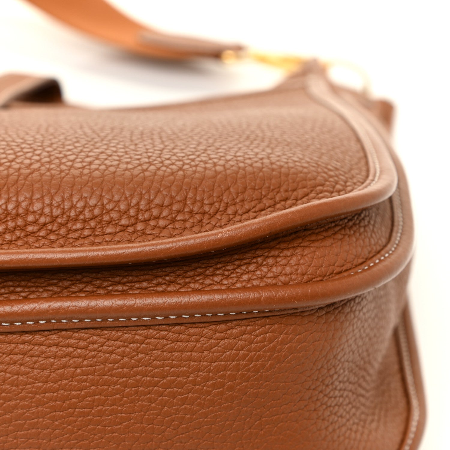 Hermes Taurillon Clemence Evelyne III GM Gold 10 of 12