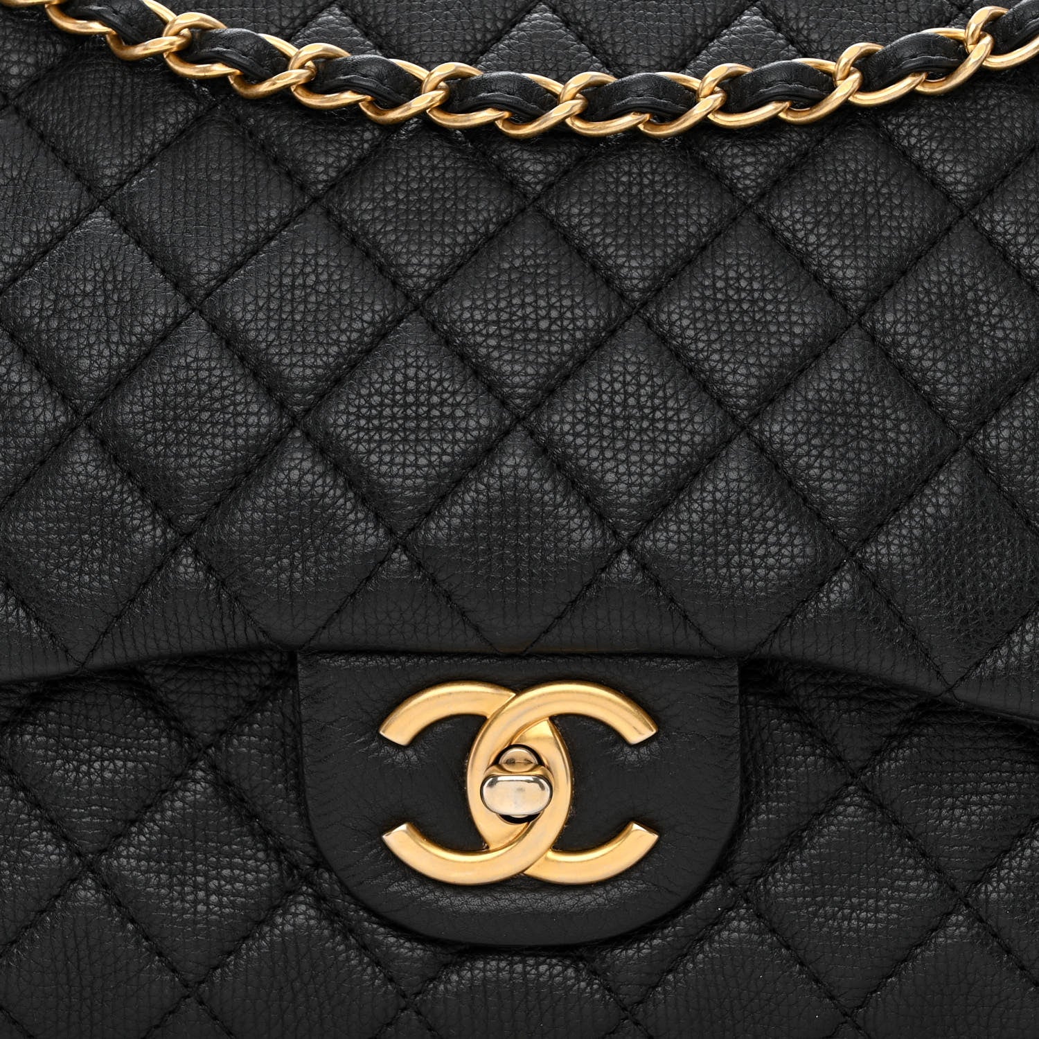 Chanel Calfskin Quilted XXL Travel Flap Bag Black 9 of 11