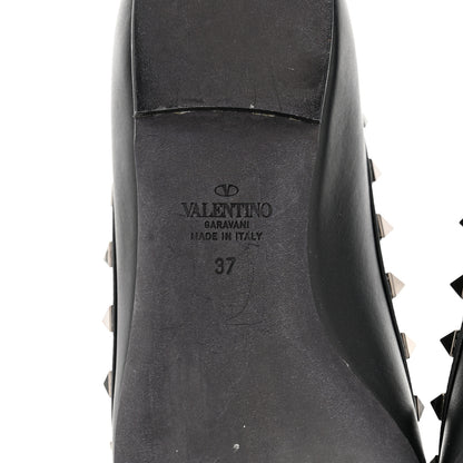 Valentino Garavani Nappa Rockstud Ballerina Flats 37 Black 8 of 9