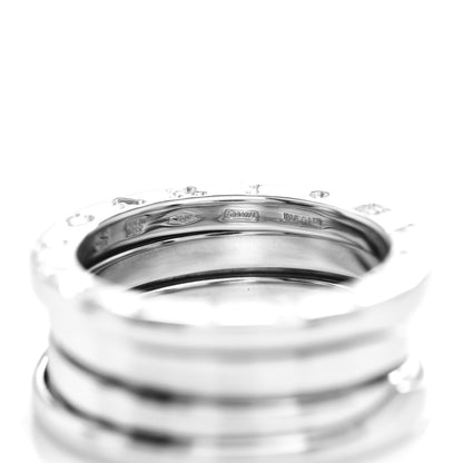 Bulgari 18K White Gold B.Zero1 Three-Band Ring 51 5.75 5 of 6
