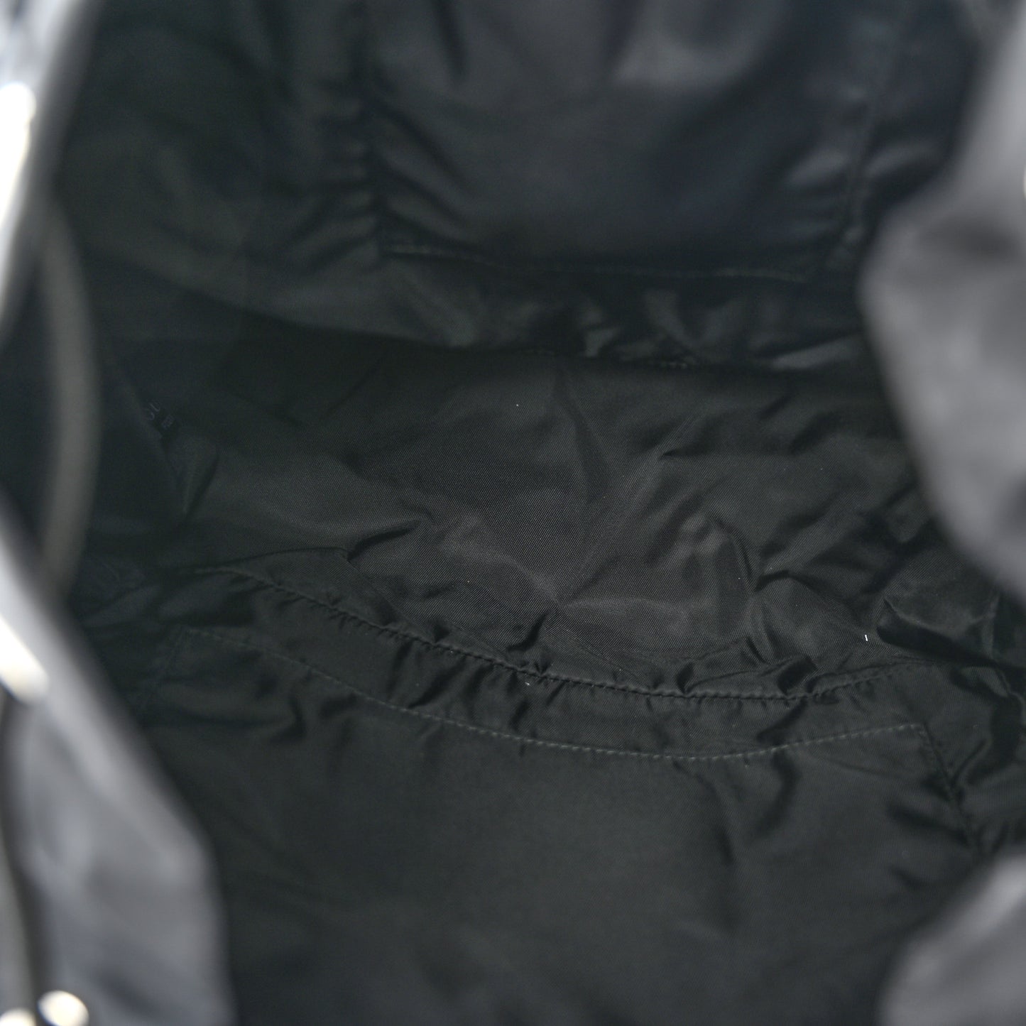Nylon Monogram Small Single Buckle Backpack Black