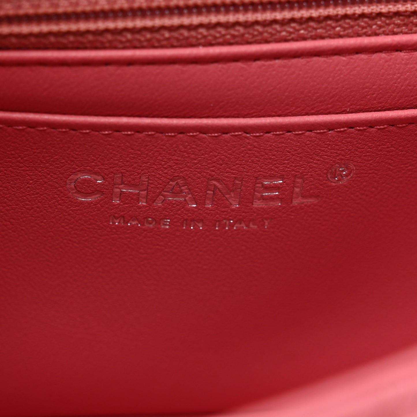 Lambskin Quilted Mini Rectangular Flap Pink
