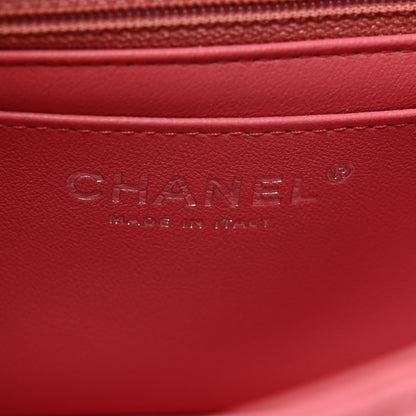 Chanel Lambskin Quilted Mini Rectangular Flap Pink 7 of 11