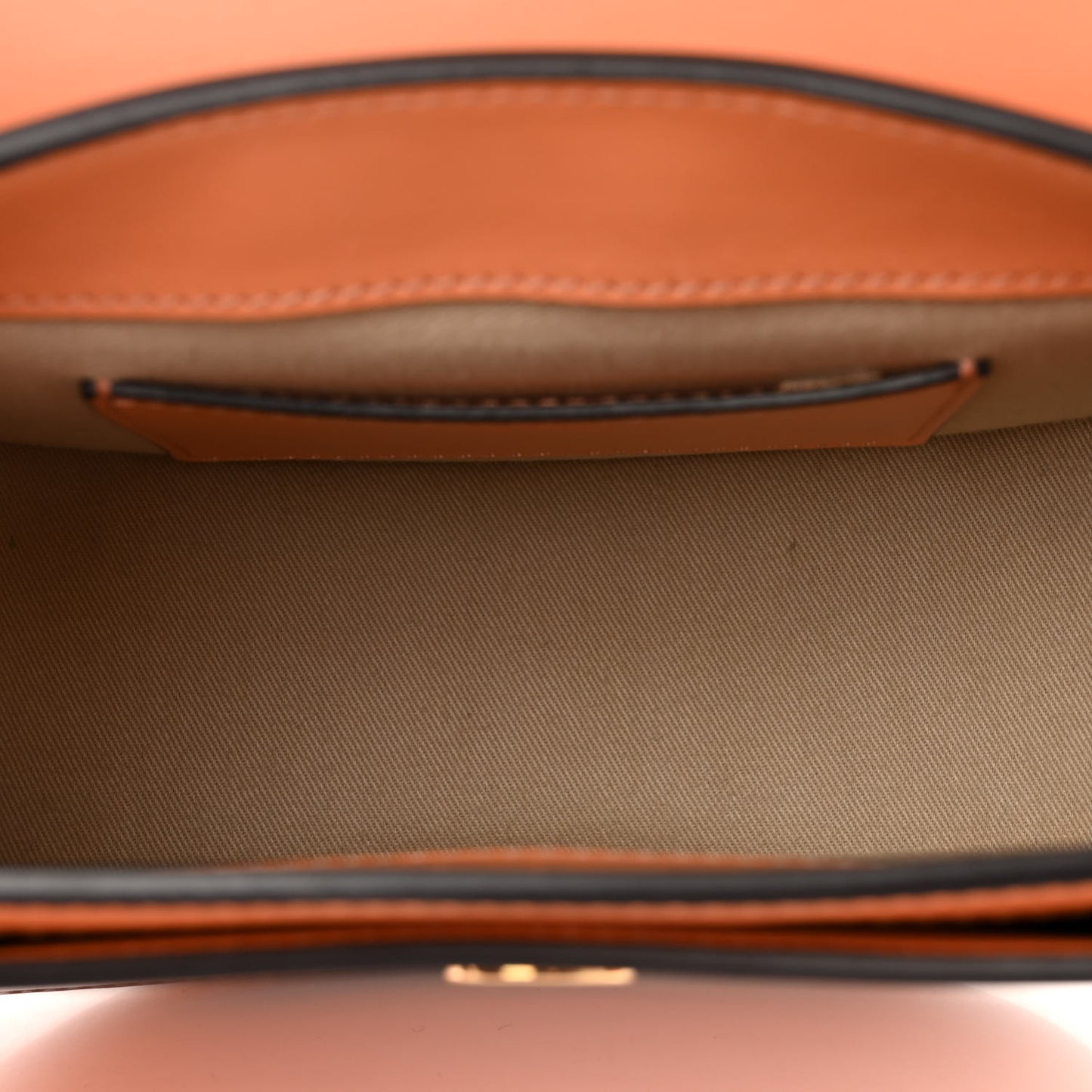 Patent Calfskin Suede Small Tess Bag Autumnal Brown