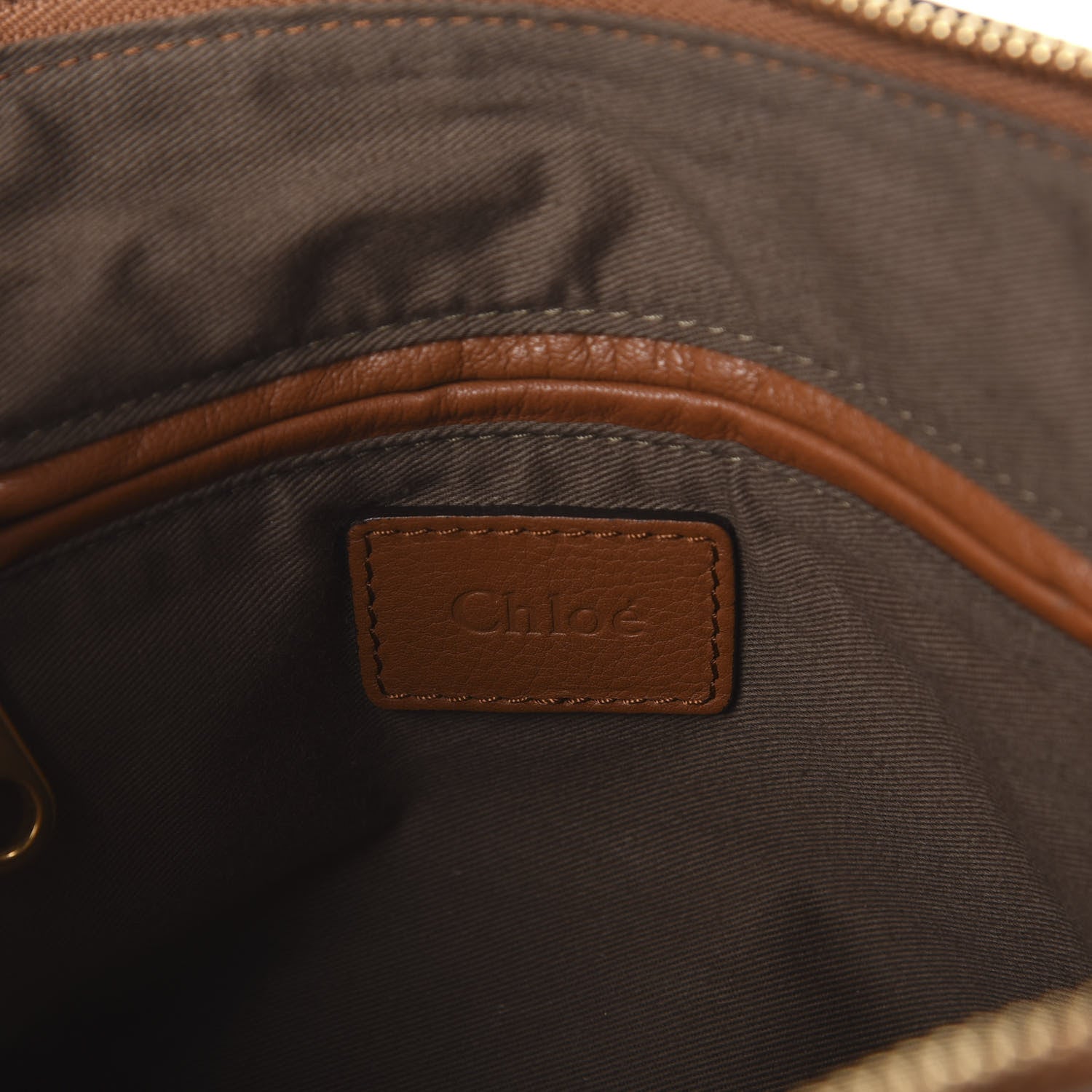 Chloe Calfskin Braided Medium Marcie Satchel Tan 7 of 10