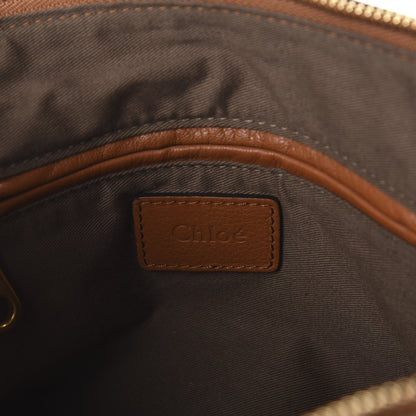 Chloe Calfskin Braided Medium Marcie Satchel Tan 7 of 10