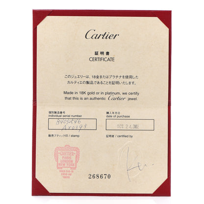 Cartier 18K White Gold 3 Diamond 5.5mm LOVE Ring 46 3.75 5 of 5