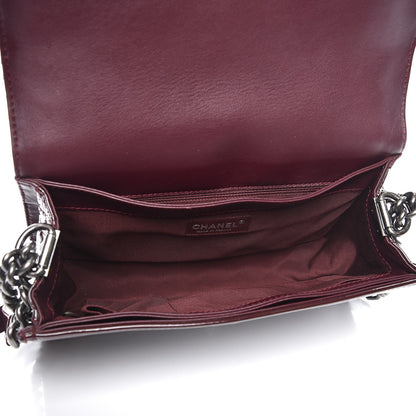 Chanel Calfskin New Medium Boy Reverso Flap Burgundy 5 of 7