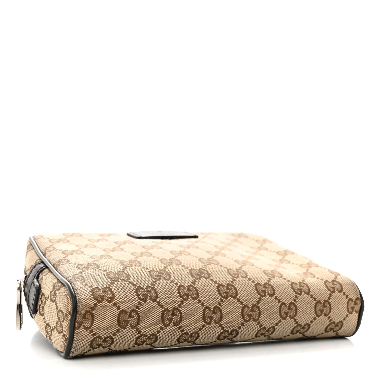 Gucci Monogram Dollar Calfskin Belt Bag Beige Ebony Testa di Moro Marrone Scuro 4 of 12
