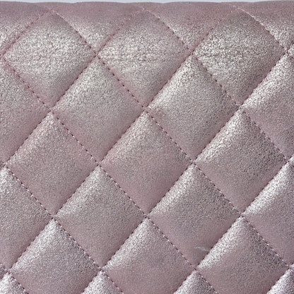 Chanel Iridescent Calfskin Quilted Wallet on Chain WOC Light Pink 12 of 12