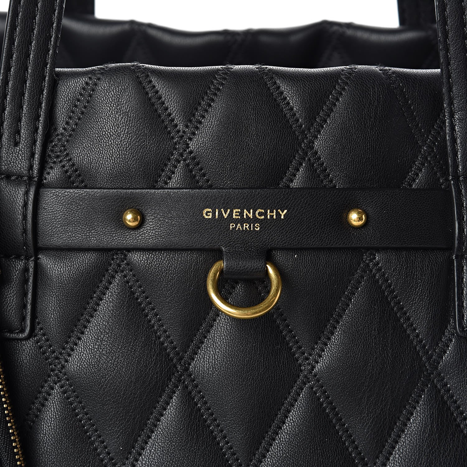Givenchy Rubber Effect Canvas Quilted Duo Shopper Tote Black 11 of 15