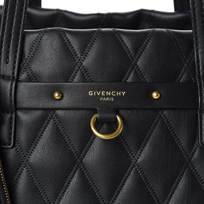 Givenchy Rubber Effect Canvas Quilted Duo Shopper Tote Black 11 of 15
