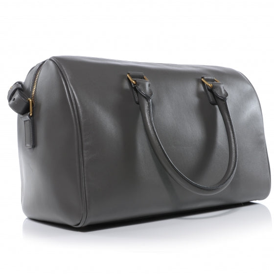 SAINTLAURENTLeatherClassicDuffle6BagGray