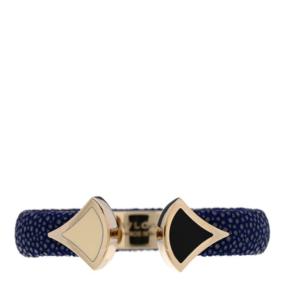 Bulgari Galuchat Divas' Dream Cuff Bracelet Blue 1 of 4