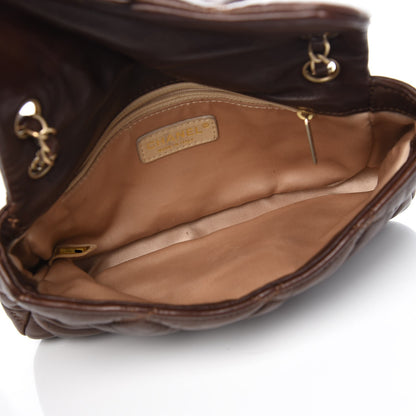Chanel Lambskin Small Bubble Quilt Flap Bag Brown 5 of 8