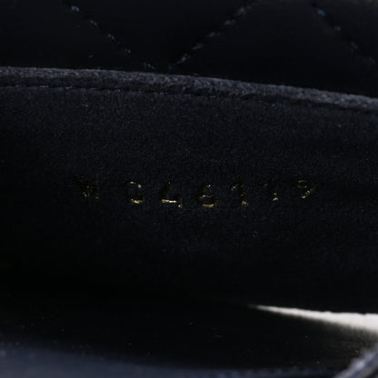 Chanel Lambskin Quilted Turnlock Flat Mules 38.5 Navy 9 of 9