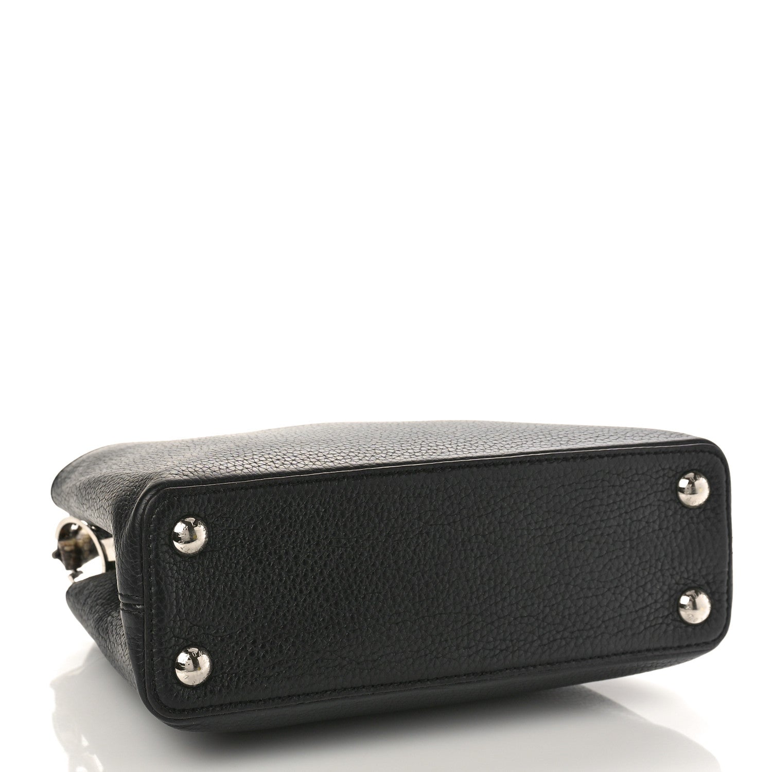 Louis Vuitton Taurillon Snakeskin Capucines BB Black 4 of 8