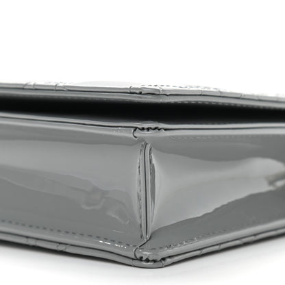 Christian Dior Patent Cannage Lady Dior Convertible Clutch Grey 10 of 10