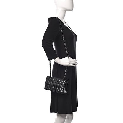 Chanel Iridescent Caviar Quilted Mini Rectangular Flap Black 2 of 10