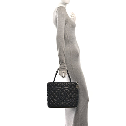 Chanel Caviar Quilted Medallion Tote Black 2 of 10