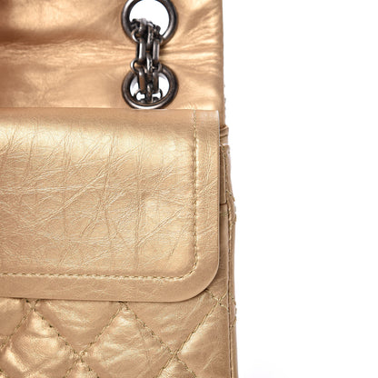 Chanel Metallic Calfskin Quilted 2.55 Reissue 224 Flap Gold 10 of 14
