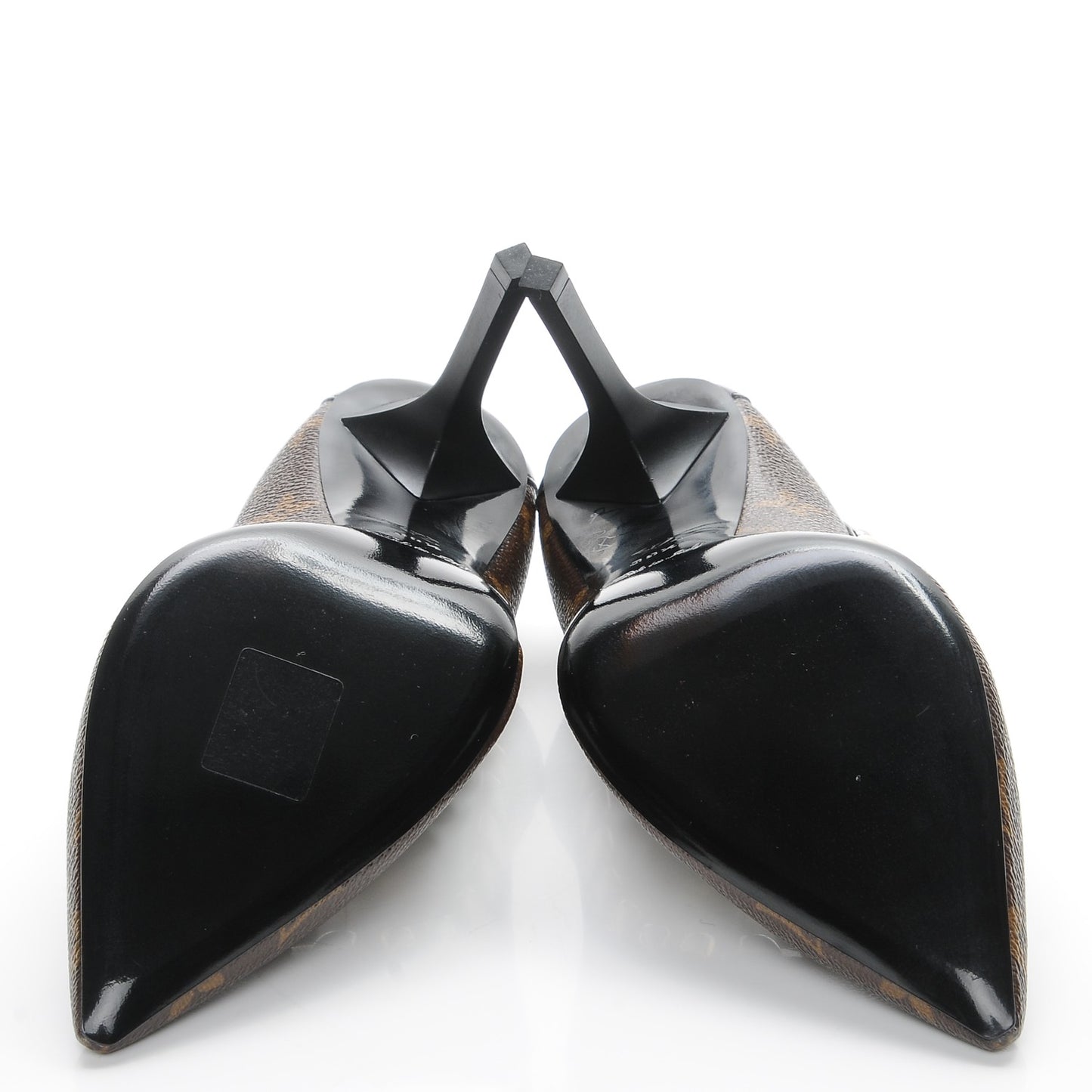 Calfskin Monogram Eldorado Pumps 38.5 Cacao