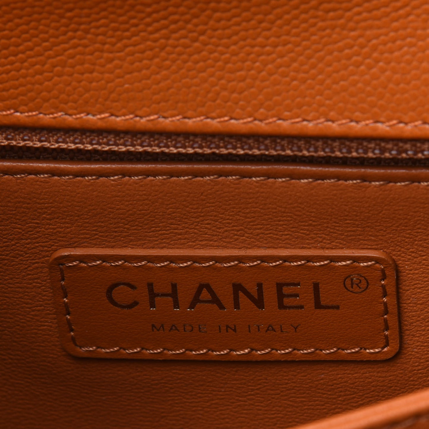 Caviar Quilted Mini Coco Handle Flap Light Brown